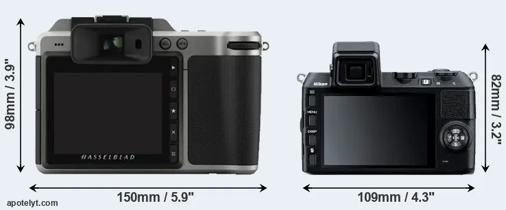 Comparison X1D or V2 rear