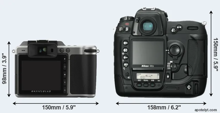 Comparison X1D or D2X rear