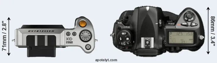 Compare X1D versus D2X top