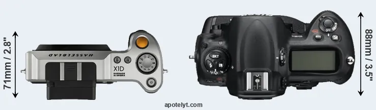 Compare X1D versus D3S top
