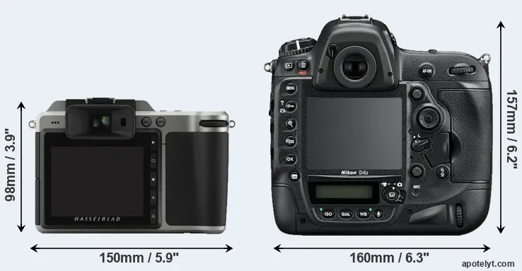 Comparison X1D or D4S rear