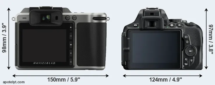 Comparison X1D or D5600 rear