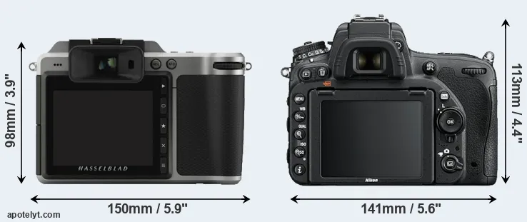 Comparison X1D or D750 rear