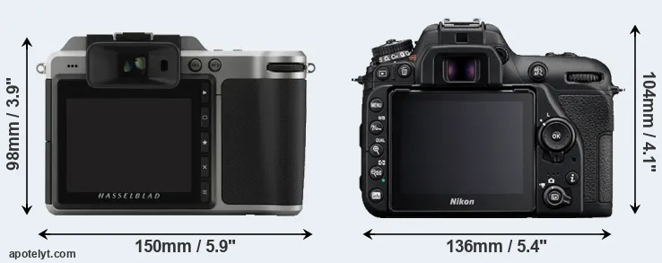 Comparison X1D or D7500 rear