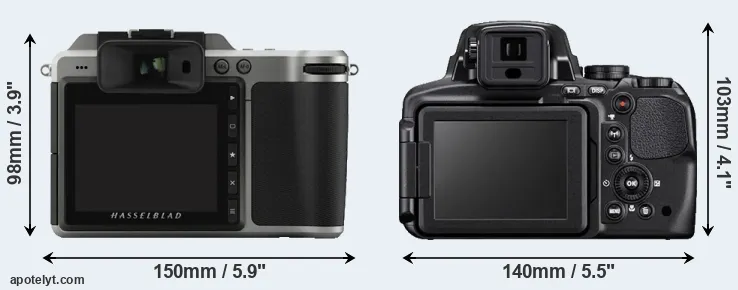 Comparison X1D or P900 rear