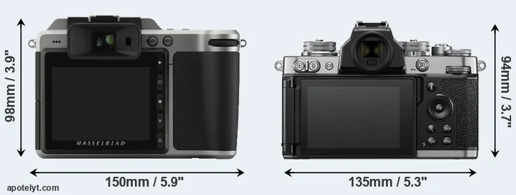 Comparison X1D or Z fc rear