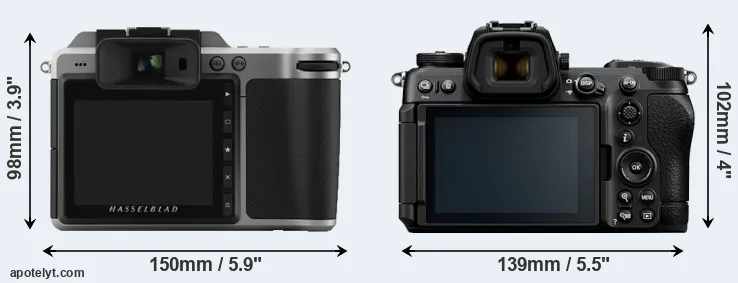 Comparison X1D or Z6 III rear