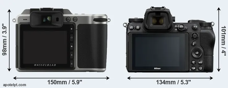 Comparison X1D or Z7 rear