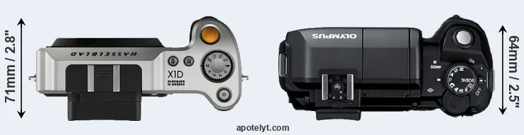 Compare X1D versus E-300 top