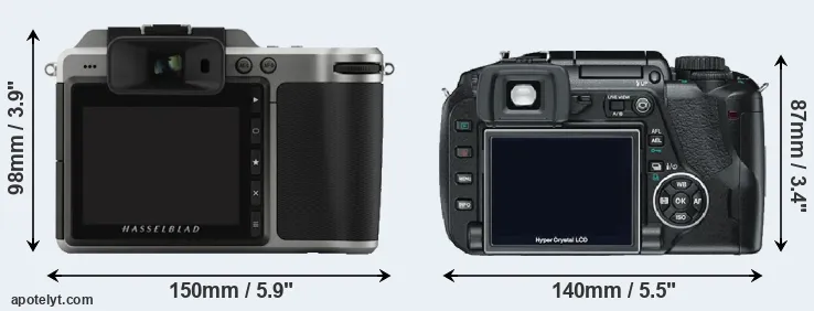 Comparison X1D or E-330 rear