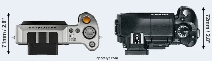 Compare X1D versus E-330 top