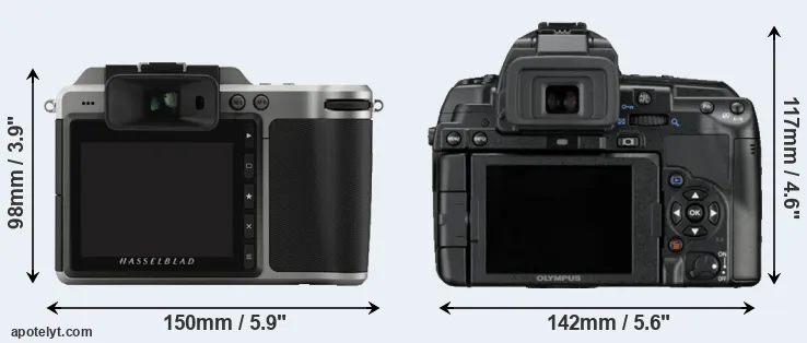 Comparison X1D or E-5 rear