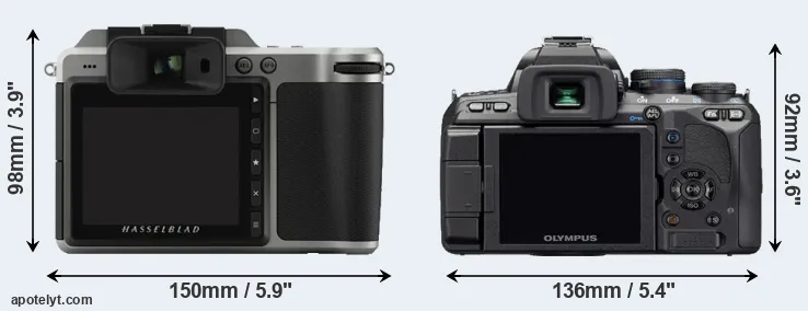 Comparison X1D or E-510 rear