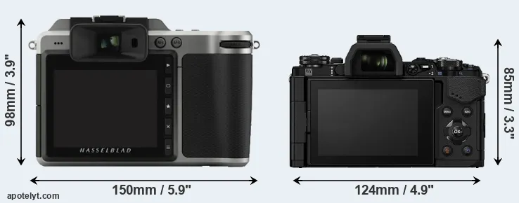 Comparison X1D or E-M5 II rear