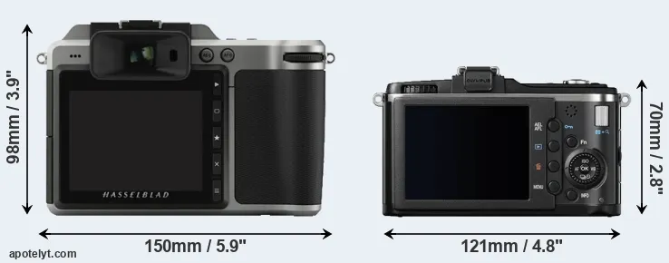 Comparison X1D or E-P2 rear
