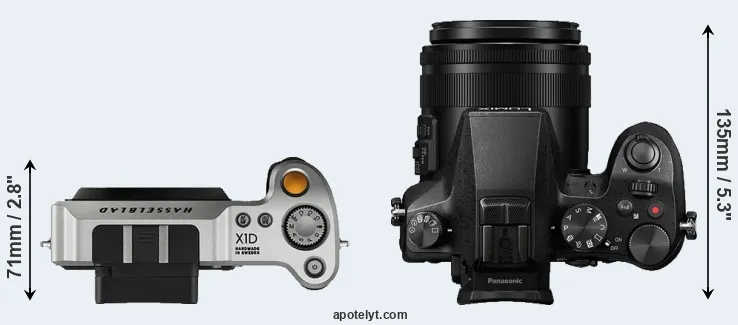 Compare X1D versus FZ2000 top