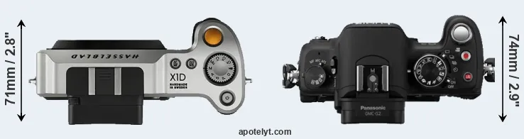 Compare X1D versus G2 top