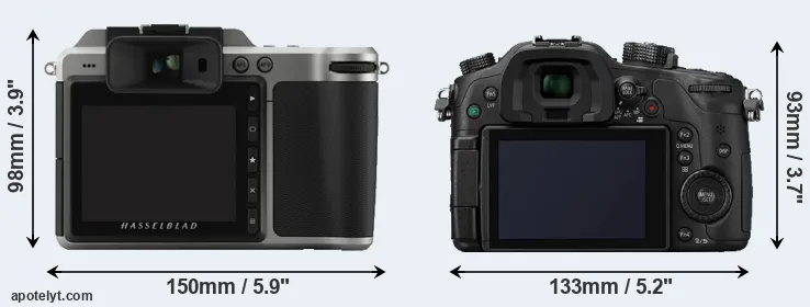 Comparison X1D or GH4 rear
