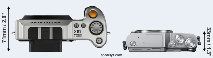 Compare X1D versus GX800 top