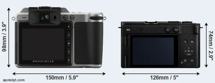 Comparison X1D or S9 rear