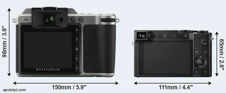 Comparison X1D or TZ100 rear
