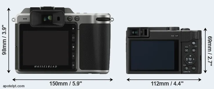 Comparison X1D or ZS80 rear
