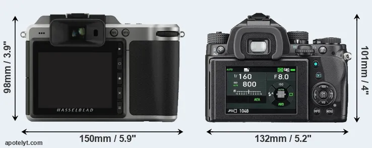 Comparison X1D or KP rear