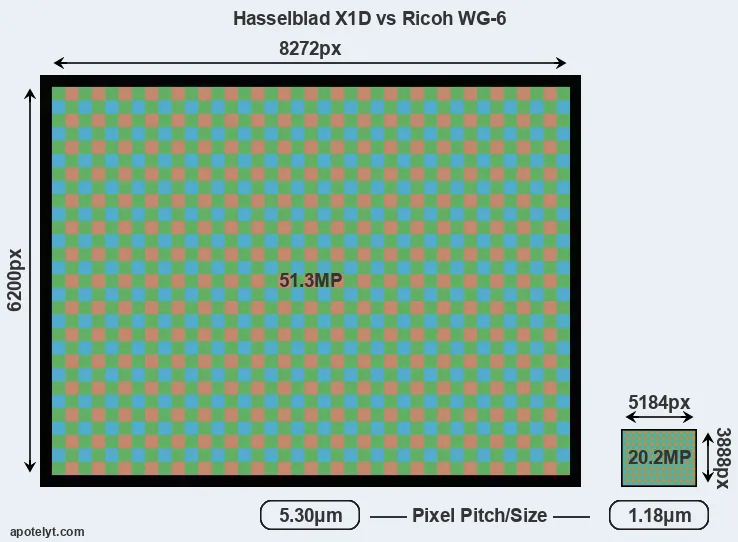 X1D versus WG-6 MP