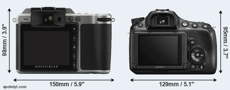 Comparison X1D or A58 rear