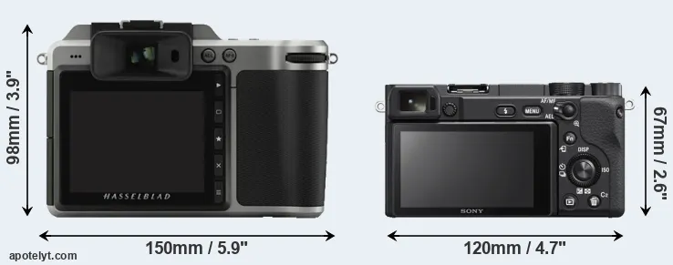 Comparison X1D or A6400 rear