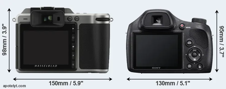 Comparison X1D or H400 rear
