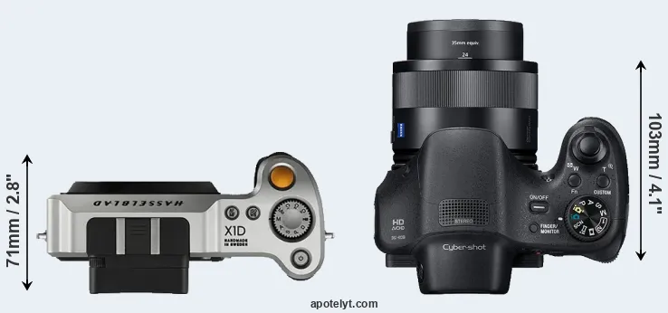 Compare X1D versus HX350 top