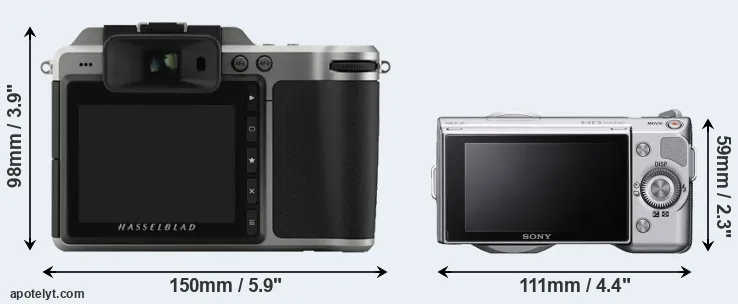 Comparison X1D or NEX-5 rear