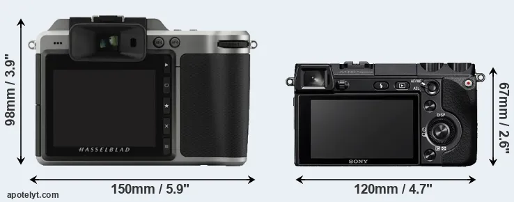 Comparison X1D or NEX-7 rear