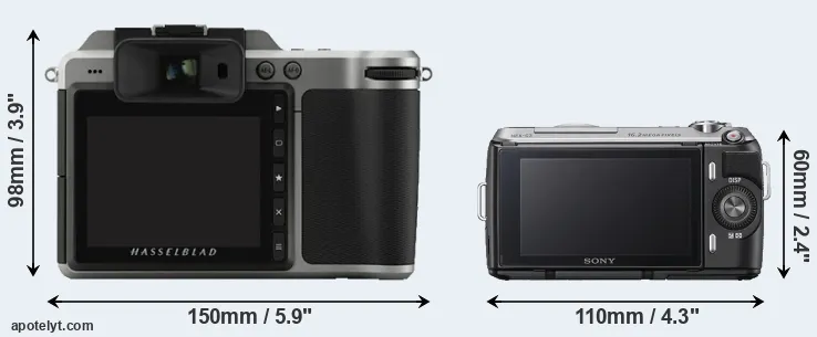 Comparison X1D or NEX-C3 rear