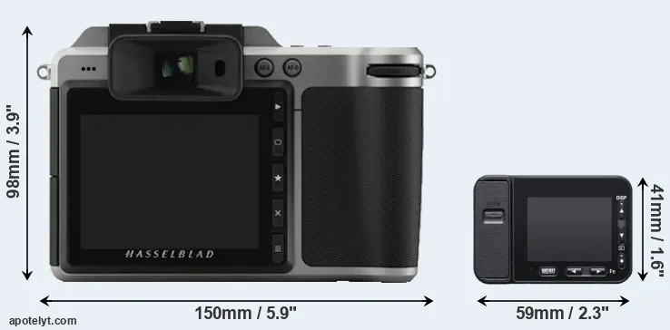 Comparison X1D or RX0 II rear