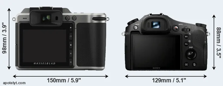 Comparison X1D or RX10 rear