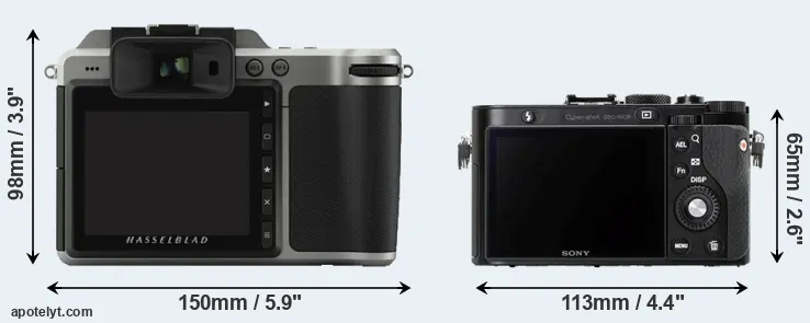 Comparison X1D or RX1R rear
