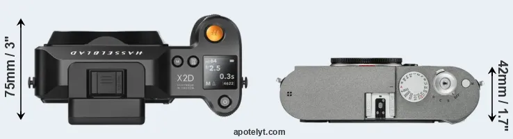Compare X2D 100C versus M-E Typ 240 top