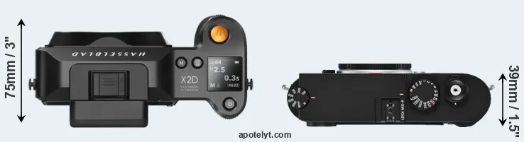 Compare X2D 100C versus M10-R top