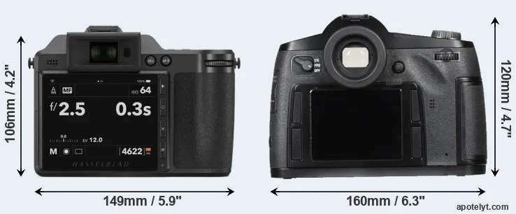 Comparison X2D 100C or S Typ 007 rear