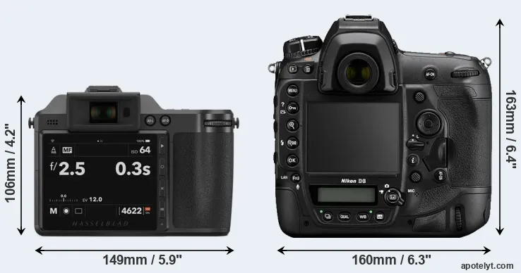 Comparison X2D 100C or D6 rear