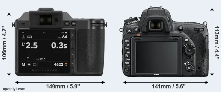 Comparison X2D 100C or D750 rear
