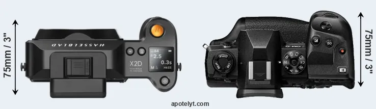 Compare X2D 100C versus E-M1X top