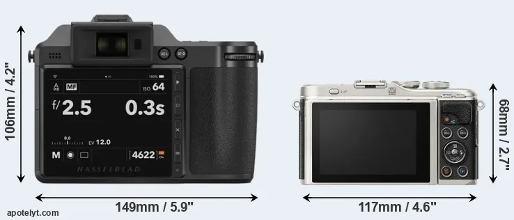 Comparison X2D 100C or E-PL9 rear