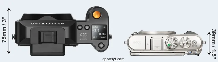 Compare X2D 100C versus E-PL9 top