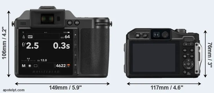 Comparison X2D 100C or FT7 rear