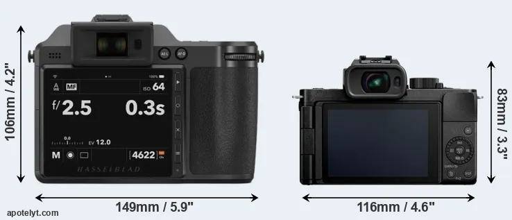 Comparison X2D 100C or G100 rear