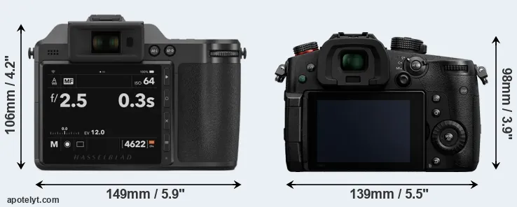 Comparison X2D 100C or GH5 II rear