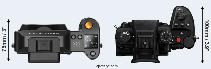 Compare X2D 100C versus GH7 top